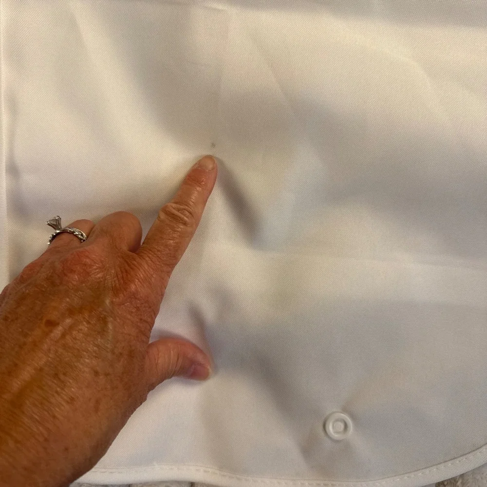 Veronica Beard White Cloth Garment Bag Travel‎ Suit Cover 25x44 Zippered